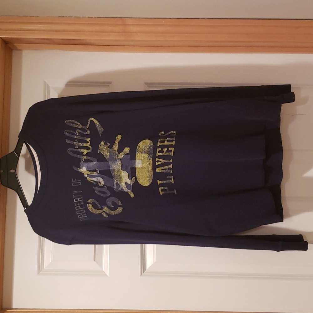 Men's Navy Thermal Long Sleeve Shirt